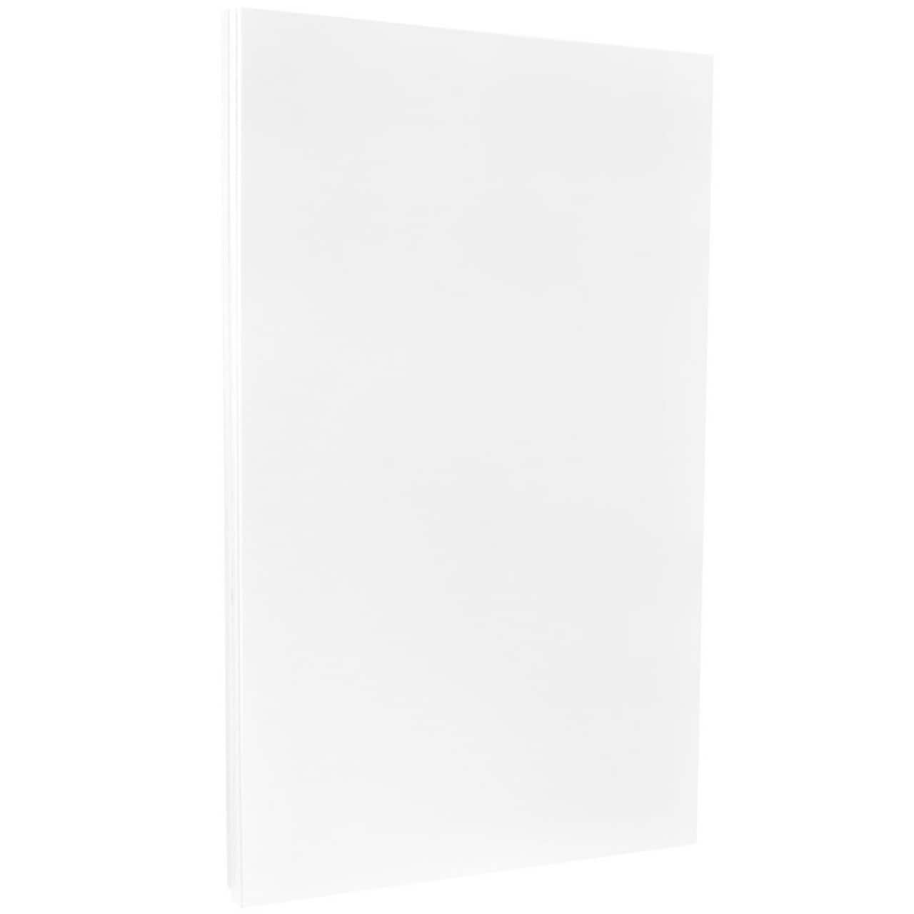 JAM Paper Glossy 2-Sided White 8.5" x 14" 80lb. Cardstock